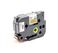 Cassette à ruban vhbw 24mm orange fluo pour Brother P-Touch 2400, 2450, 2460, 2470, 2480, 350, 3600, 550, 9400, 9600 comme TZ-B51, TZE-B51.