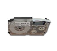 Cassette à ruban vhbw 6 mm pour Casio CW-L300, KL-100E, KL-120, KL-1500, KL-200E, KL-300, KL-60 Remplace: Casio XR-6WE1, XR-6WE.