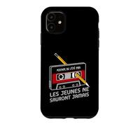 Cassette année 80 Compilation Vintage Humoristique 80's Coque pour iPhone 11