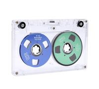 Cassette Audio avec Bobine Métallique, Enregistrement 50 Min | Matériau ABS durable, Idéal pour une esthétique rétro, Parfait pour les musiciens