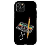 Cassette Audio, Crayon, rembobiner, années 80, Vintage, Fun Coque pour iPhone 11 Pro