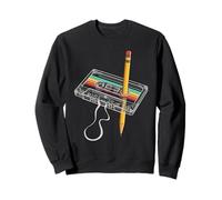 Cassette Audio, Crayon, rembobiner, années 80, Vintage, Fun Sweatshirt