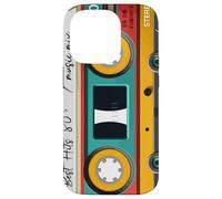 Cassette Audio Musique rétro année 1980-80s mixe Best of Coque pour iPhone 14 Pro