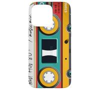 Cassette Audio musique rétro année 1980 - 80s mixe best of Coque pour iPhone 15 Pro Max