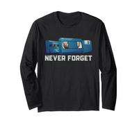 Cassette Audio Never Forget, Mixtape analogique Amusante des années 70, 80 et 90 Manche Longue