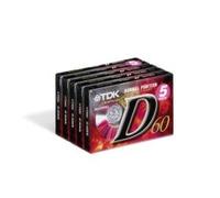 Cassette audio TDK 5 x D-60 (60 minutes)