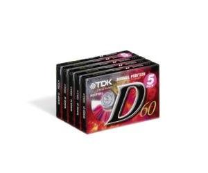 Cassette audio TDK 5 x D-60 (60 minutes)