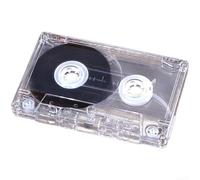Cassette audio vierge 45, 60, 90 minutes, taille standard, noir transparent, compatible avec enregistreur BOOMBOX pour archivage de musique personnel (45 minutes)