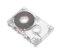 Cassette Audio Vierge 60 en Plastique Blanc pour Enregistrement | Boîtier Rigide Transparent Inclus, Format Mini Vintage, pour Messages Personnels et Pratique Audio