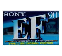 CASSETTE AUDIO VIERGE 90 MINUTES SONY EF TYPE I - IEC I