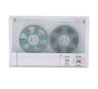 Cassette Audio Vierge à Bobine, 46 Minutes C - Bande à polarisation Normale I de 46 Minutes avec Roues plaquées métal, Cassette Vide de qualité supérieure en ABS et Alliage (Verte)