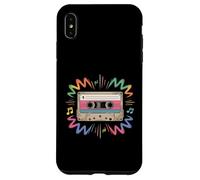 Cassette Audio Vintage Rainbow Vibes années 80 90 1 Coque pour iPhone XS Max