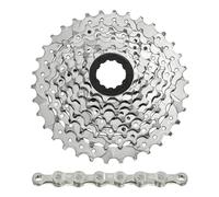 Cassette avec chaîne Sunrace M66 11-32 Shimano-Sram Nickel Argenté