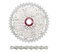 Cassette avec chaîne Sunrace Ms8 11-46 Shimano Argenté