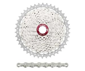 Cassette avec chaîne Sunrace Ms8 11-46 Shimano Argenté