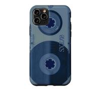 Cassette Bleue pour enregistreur rétro Coque pour iPhone 11 Pro