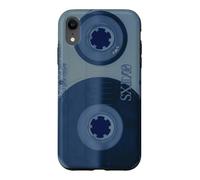 Cassette Bleue pour enregistreur rétro Coque pour iPhone XR