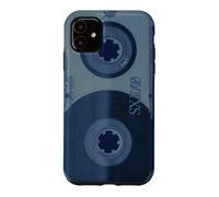 Cassette Bleue pour enregistreur rétro Vintage années 80 et 90 Coque pour iPhone 11
