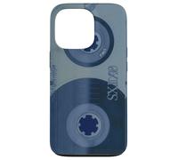 Cassette Bleue pour enregistreur rétro Vintage années 80 et 90 Coque pour iPhone 13 Pro