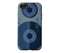 Cassette Bleue pour enregistreur rétro Vintage années 80 et 90 Coque pour iPhone SE (2020) / 7/8