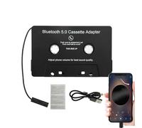Cassette Blue Tooth 5.0, Adaptateur de Cassette Audio,Cassette Dent Bleue 5.0 | Adaptateur Audio à Bande - Cassette d'appel Mains Libres pour écouter de la Musique Mobile et la Voix de la Voiture