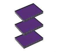 Cassette d’encre pour Colop Printer 55 | Cartouche Colop E/55 (Pack de 3 - Violette)