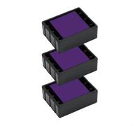 Cassette d’encre pour Colop Printer Q 12 | Cartouche Colop E/Q12 (Pack de 3 - Violette)