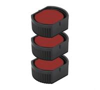 Cassette d’encre pour Colop Printer R 12 | Cartouche Colop E/R12 (Pack de 3 - Rouge)