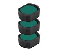 Cassette d’encre pour Colop Printer R 12 | Cartouche Colop E/R12 (Pack de 3 - Verte)