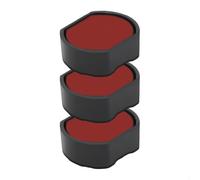 Cassette d’encre pour Trodat Printy 4612 | Cartouche Trodat 6/4612 (Pack de 3 - Rouge)