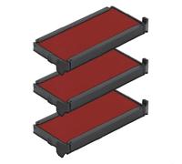 Cassette d’encre pour Trodat Printy 4913 | Cartouche Trodat 6/4913 (Pack de 3 - Rouge)