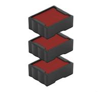 Cassette d’encre pour Trodat Printy 4921 | Cartouche Trodat 6/4921 (Pack de 3 - Rouge)