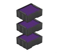 Cassette d’encre pour Trodat Printy 4921 | Cartouche Trodat 6/4921 (Pack de 3 - Violette)