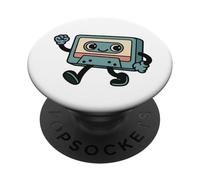 Cassette Days Old Tape Retro Audio Esthétique PopSockets PopGrip Adhésif