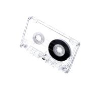 Cassette de 45 min/60 min/90 min - Corps transparent - Identification facile du contenu - Texture pour musique - Ruban transparent pour musiciens
