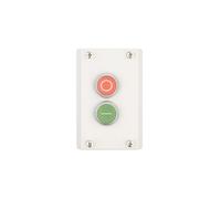 Cassette de commande 2 trous START/STOP gris RMQ titane 216529