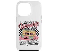 Cassette de culte rétro Psaume 150:6 Christian Louange Musique Coque pour iPhone 13 Pro