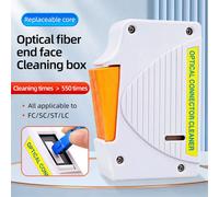 Cassette de nettoyage pour fibre optique + outil de nettoyage pour queue de cochon C