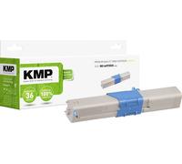 Cassette de toner compatible KMP O-T37 remplace OKI 44973535 cyan 1500 pages