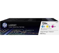 Cassette de toner d'origine HP 126A cyan, magenta, jaune CF341A