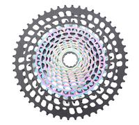 Cassette de vélo Ultra Léger 10 à 50T 12 Vitesse CNC Creux Vélo Cassette Volant Remplacement pour XD Freehub (Noir coloré)