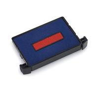 Cassette d'Encrage 6/4750 - Recharge Encre Tampon Encreur - Compatible Trodat Printy 4750 (6/4750/2 - Bicolore Bleu)/Rouge)