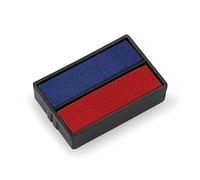 Cassette d'Encrage 6/4850 - Recharge Encre Tampon Encreur - Compatible Trodat Printy 4850 (6/4850/2 - Bicolore Bleu)/Rouge)