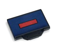 Cassette d'Encrage 6/58 - Recharge Encre Tampon Encreur - Compatible Trodat Metal Line 5208 et 5480 (6/58/2 - Bicolore Bleu)/Rouge)