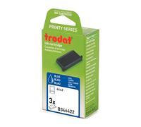 Trodat Lot de 3 cassettes d'encre bleues B346422 pour tampons Printy 4942 - Empreinte vive et nette - Idéale pour recharger les tampons encreurs