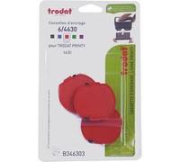 Cassette d'encrage Trodat printy 6/4630 - Lot de 3 - Rouge G