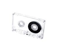 Cassette d'enregistrement, 45 min / 60 min / 90 min Corps clair, identification facile du contenu, structure en plastique pour l'enregistrement de musique, bande de cassette transparente
