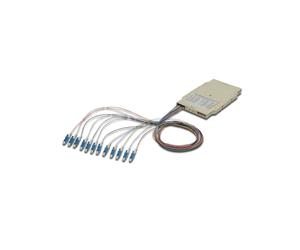 Cassette d'épissure Digitus LC OM4 12 raccords flexibles pré-montés, code couleur IEC 60 304, protocole de contrôle par lot de raccords