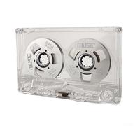 Cassette double face vide en matériau ABS, 50 minutes d'enregistrement pour la musique, la voix et l'audio, compatible avec les enregistreurs MiniDisc personnels, compact 13 x 8 x 3 cm (argent)