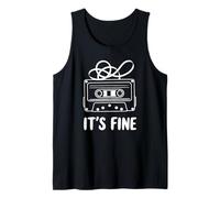 Cassette drôle It's Fine 80s Music Lover Débardeur